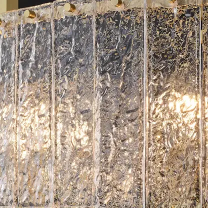 Modern Crystal Round Chandelier with Gold Frame for Decor Image - 10