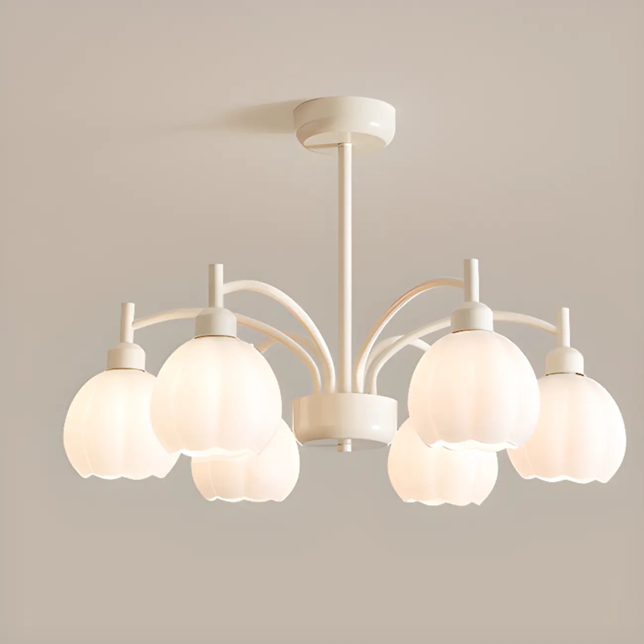 Modern 6-Light Floral Shape Chandelier for Living Room  Image - 8 | homeyfad