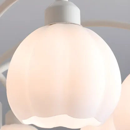 Modern 6-Light Floral Shape Chandelier for Living Room  Image - 11