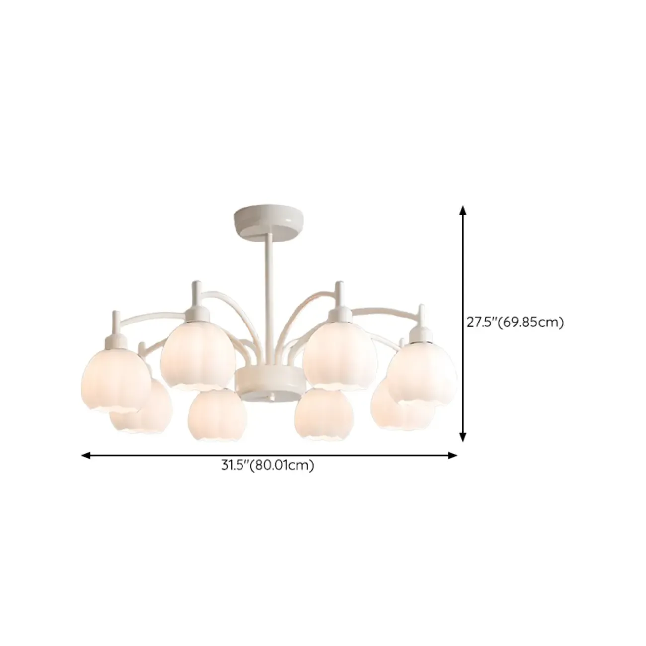 Modern 6-Light Floral Shape Chandelier for Living Room  Image - 14