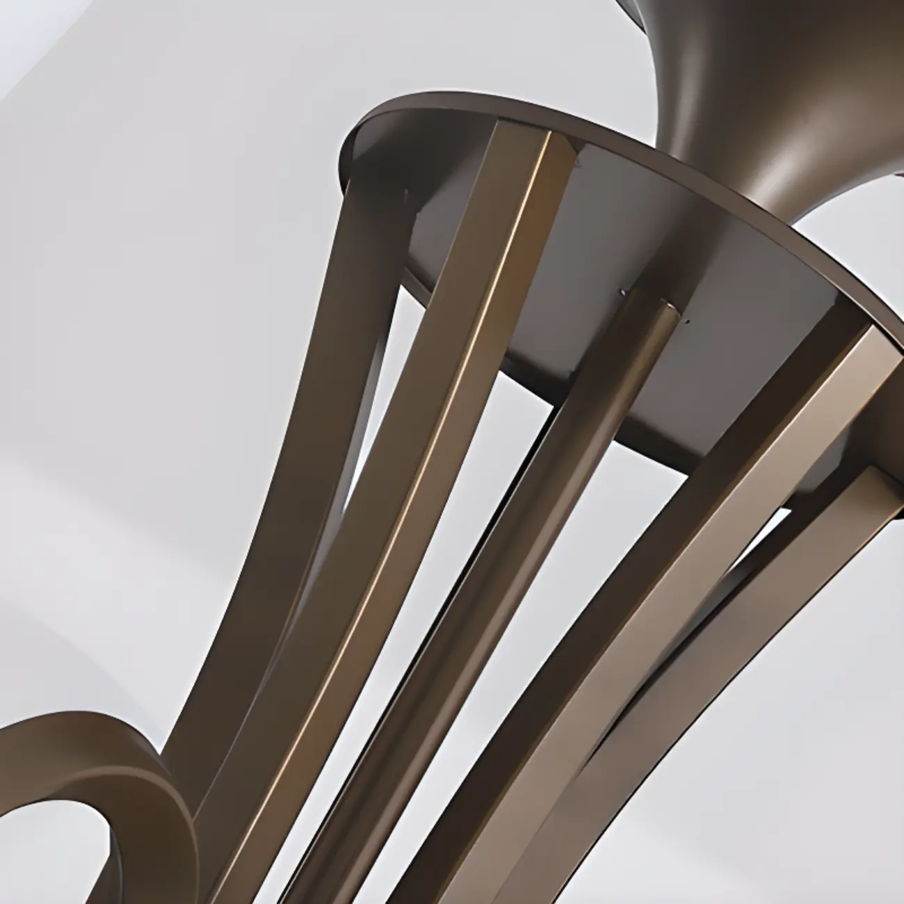 Multi-Light Vintage Metal Chandelier with White Glass Shade Image - 21 | homeyfad