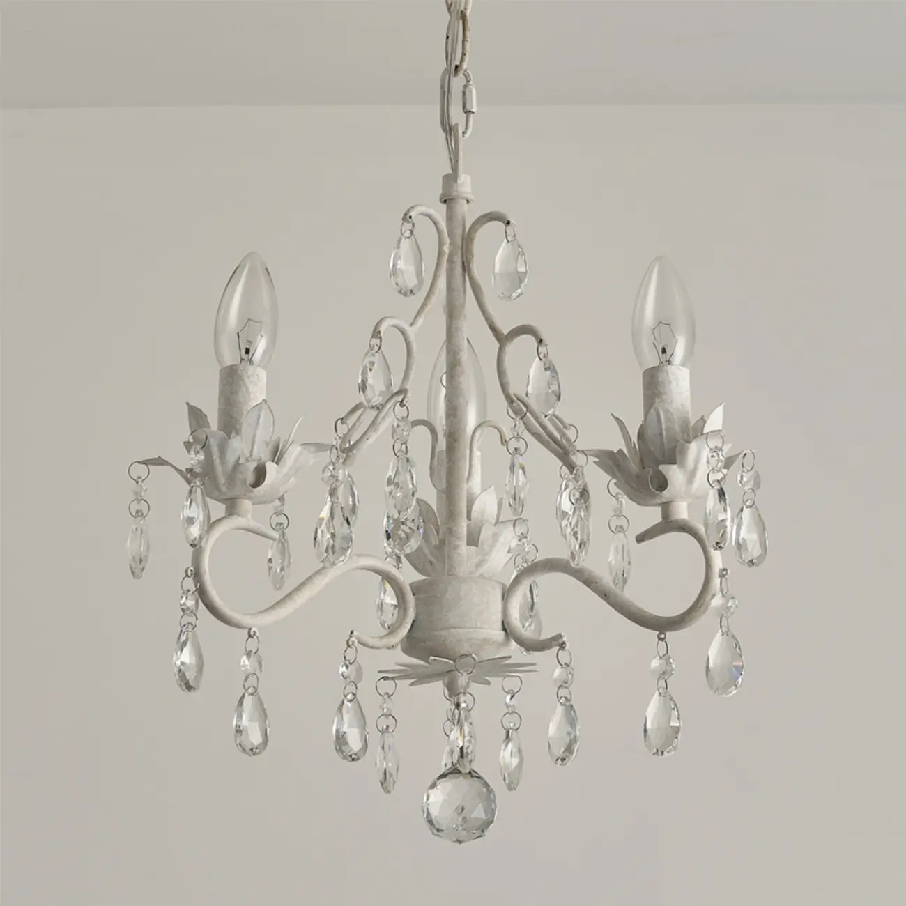 Vintage Crystal Mini Candelabra Chandelier for Dining Room Image - 3 | homeyfad