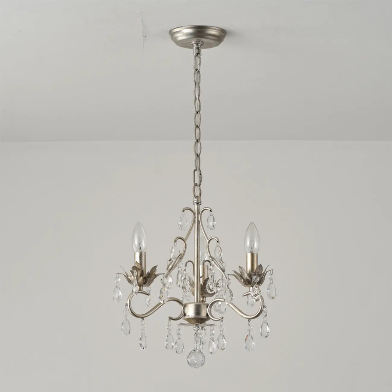 Vintage Crystal Mini Candelabra Chandelier for Dining Room Image - 7 | homeyfad