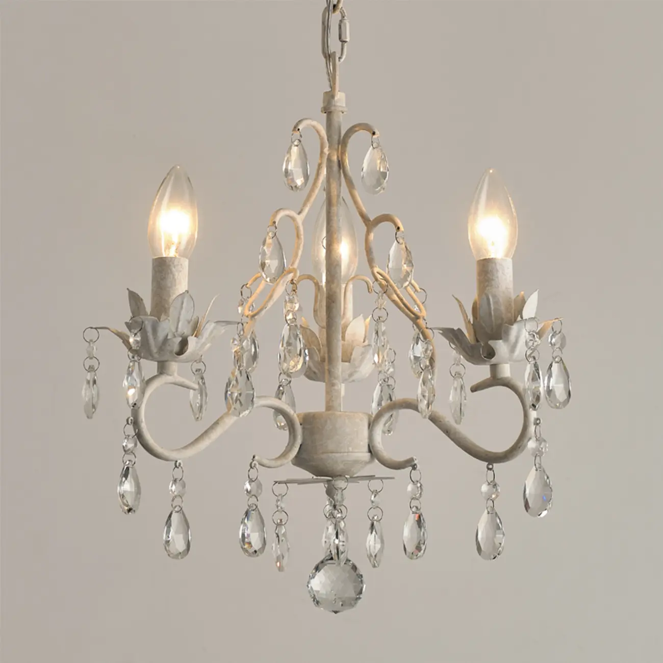 Vintage Crystal Mini Candelabra Chandelier for Dining Room Image - 10 | homeyfad