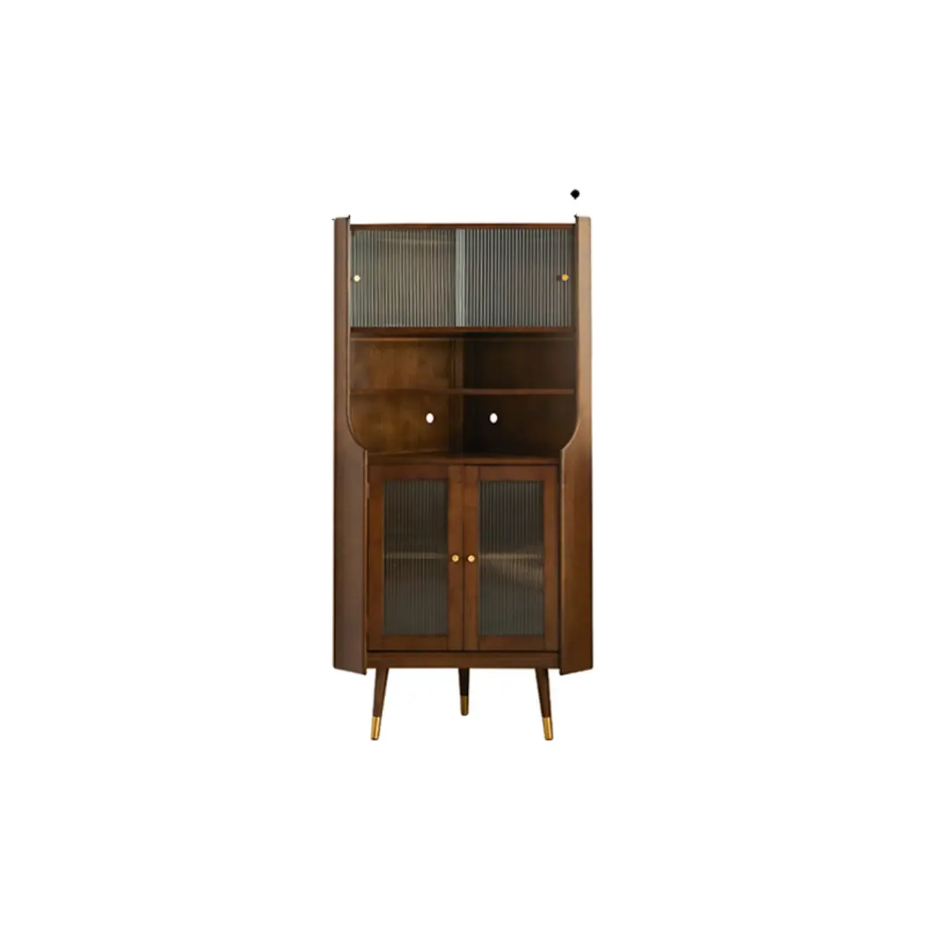 3 Legs Retro Wooden Kitchen Cabinet for Living Room Decor  Image - 5