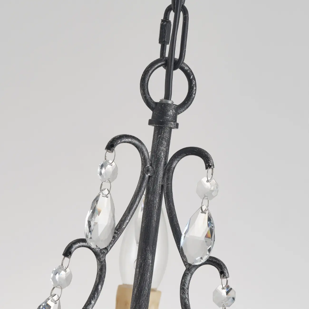 Vintage Crystal Mini Candelabra Chandelier for Dining Room Image - 22 | homeyfad