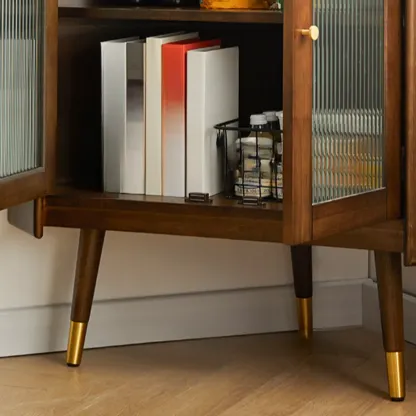 3 Legs Retro Wooden Kitchen Cabinet for Living Room Decor  Image - 10