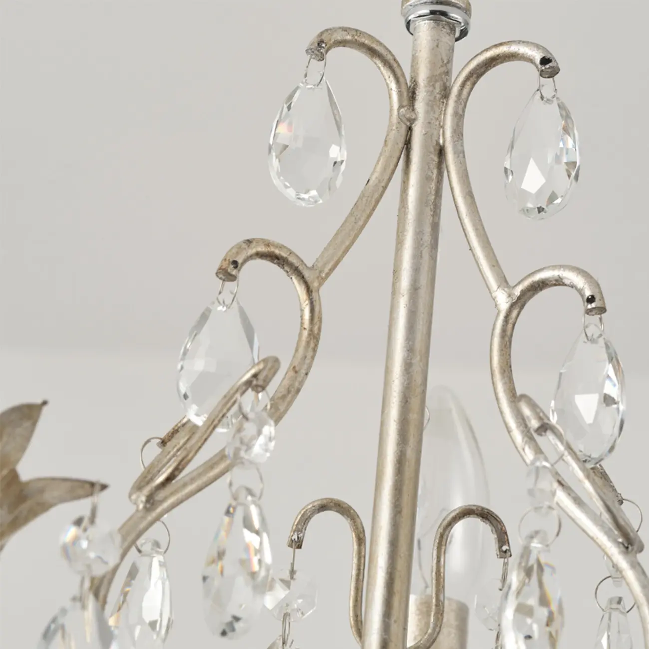 Vintage Crystal Mini Candelabra Chandelier for Dining Room Image - 25 | homeyfad