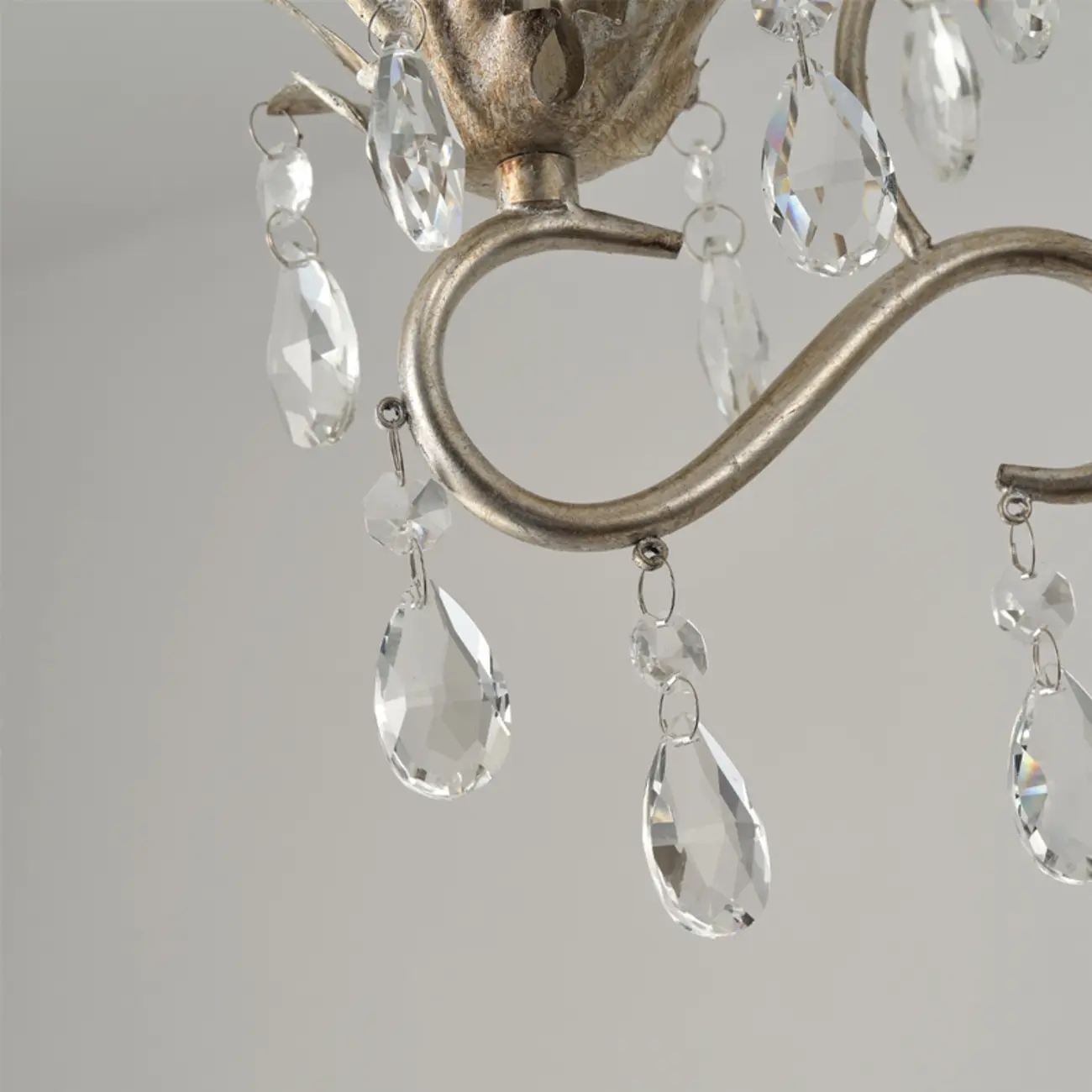 Vintage Crystal Mini Candelabra Chandelier for Dining Room Image - 26 | homeyfad