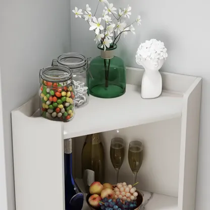 Wooden Lighting Kitchen Cabinet with Free-Standing Design  Image - 11