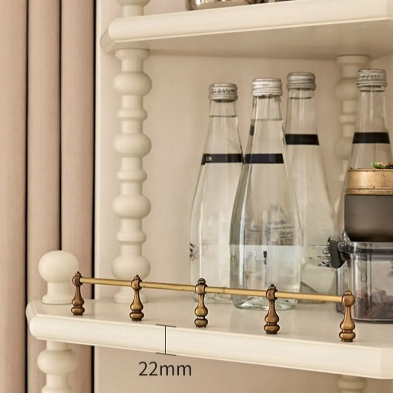 Elegant Corner Accent Cabinet with Glass Door & 3-Shelf Image - 11 | homeyfad