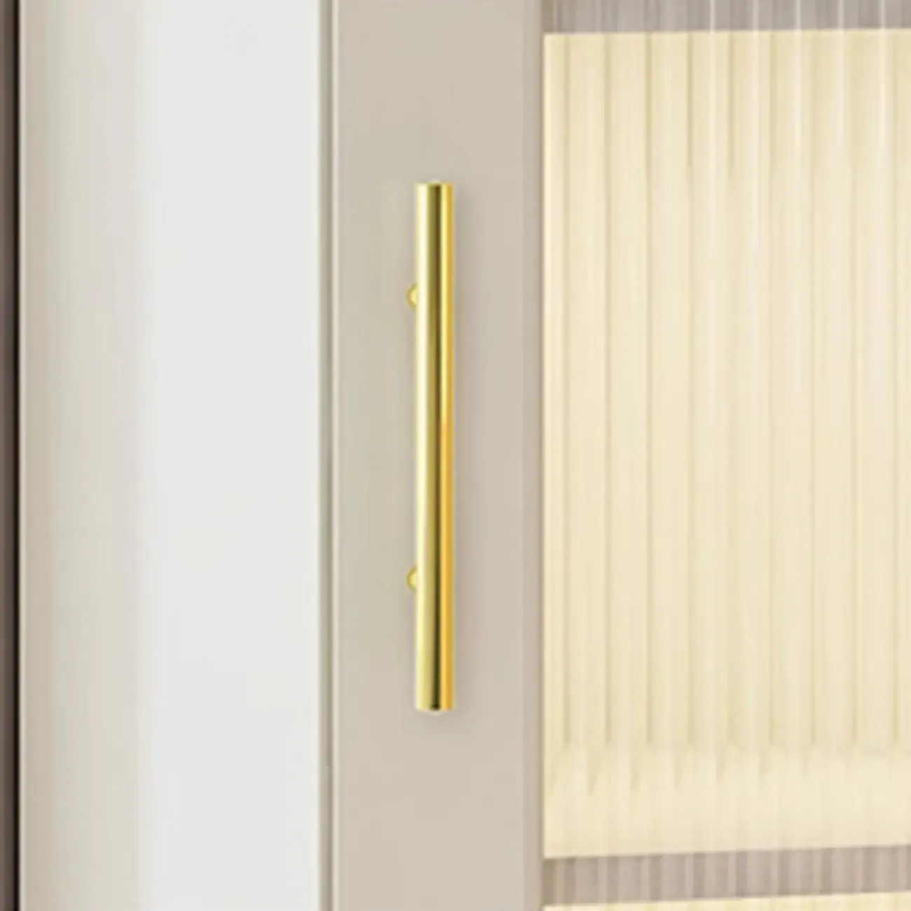 Freestanding Indoor Corner Cabinet with Glass Door and Light Image - 13