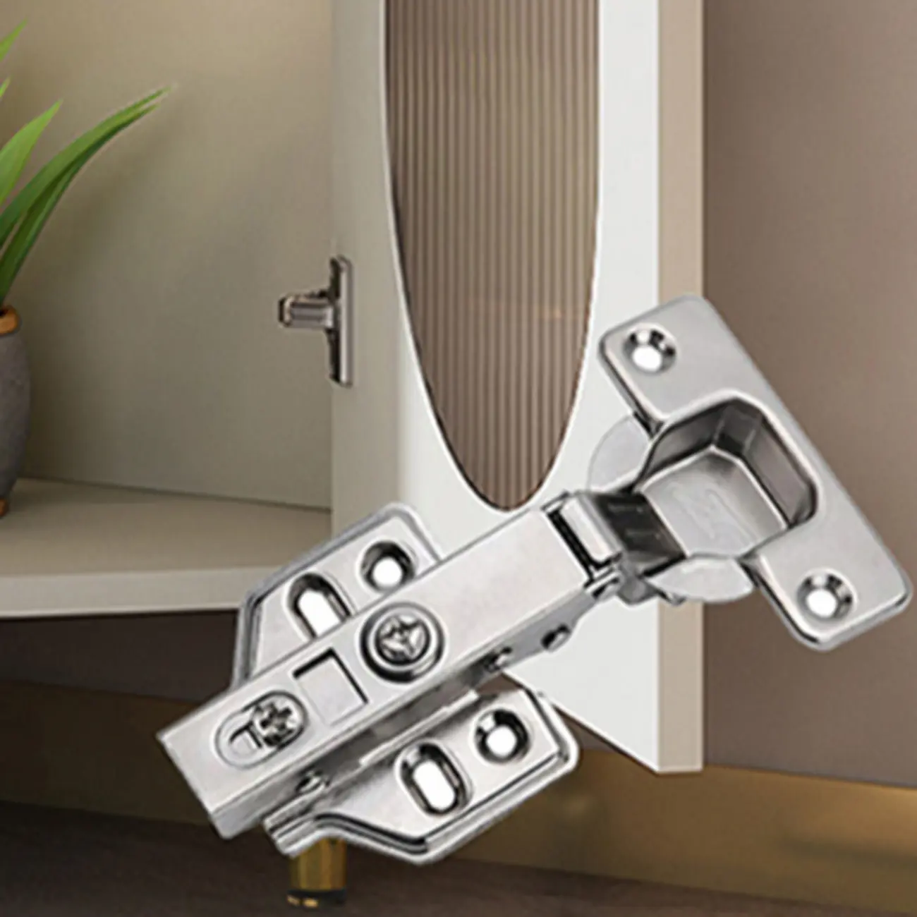 Freestanding Indoor Corner Cabinet with Glass Door and Light Image - 14 | homeyfad