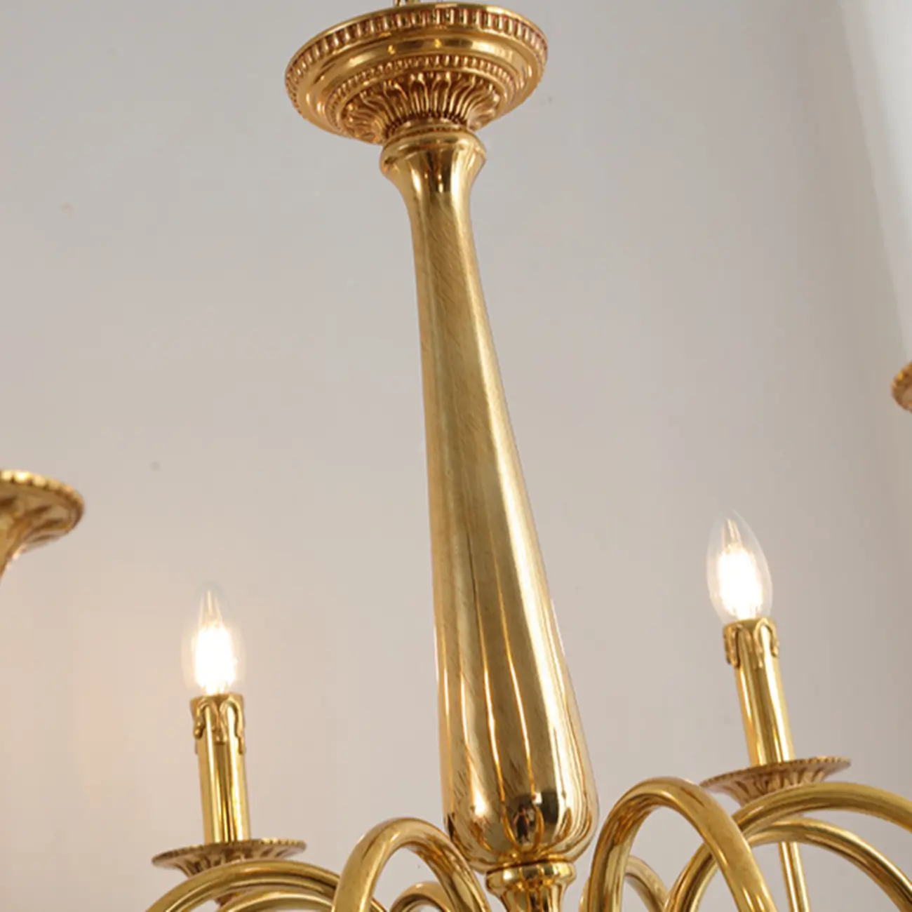 Vintage Brass Candelabra Chandelier for Living Room Image - 7 | homeyfad
