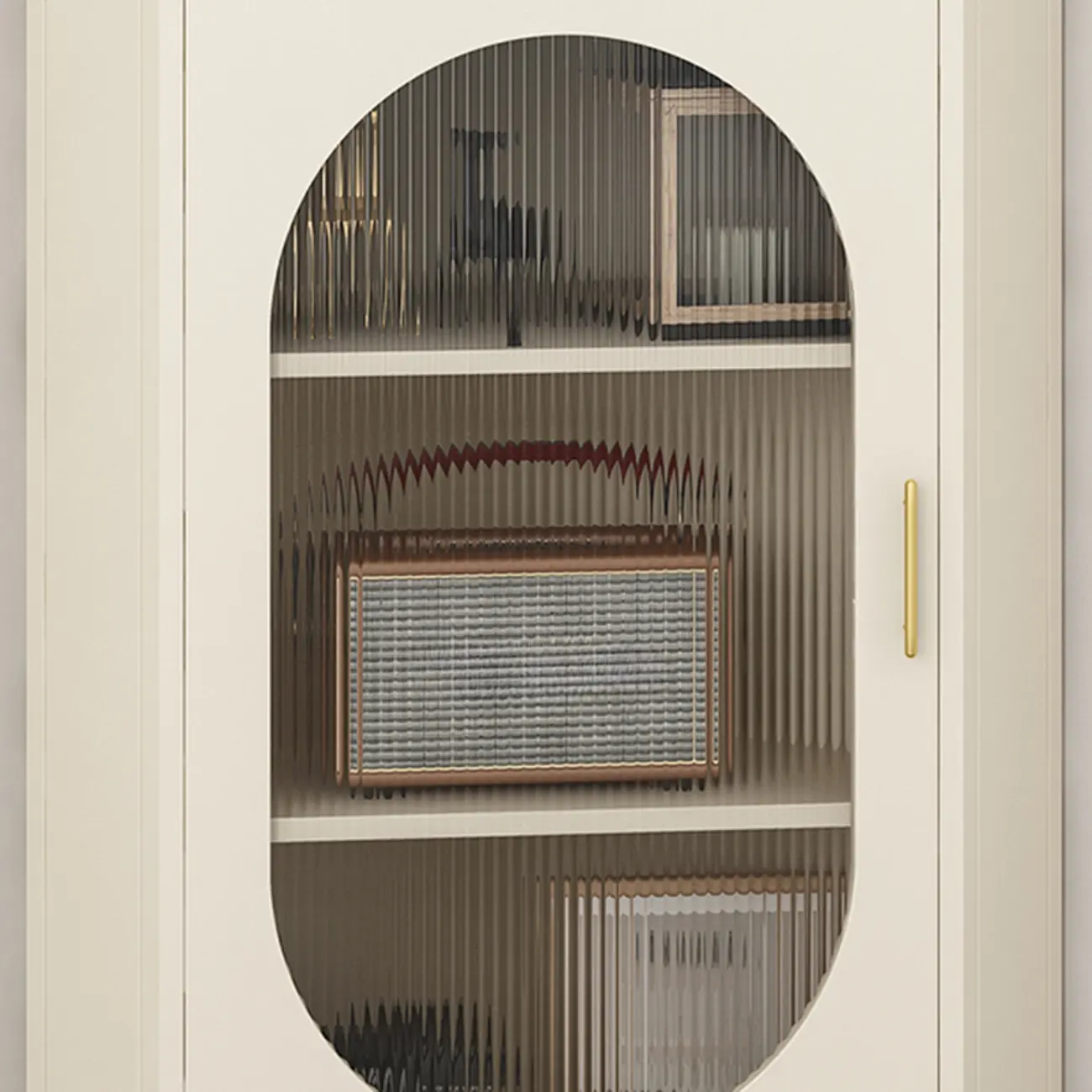 White 3 Legs Corner Cabinet with  Faux Marble Top & Iron Base Image - 13 | homeyfad