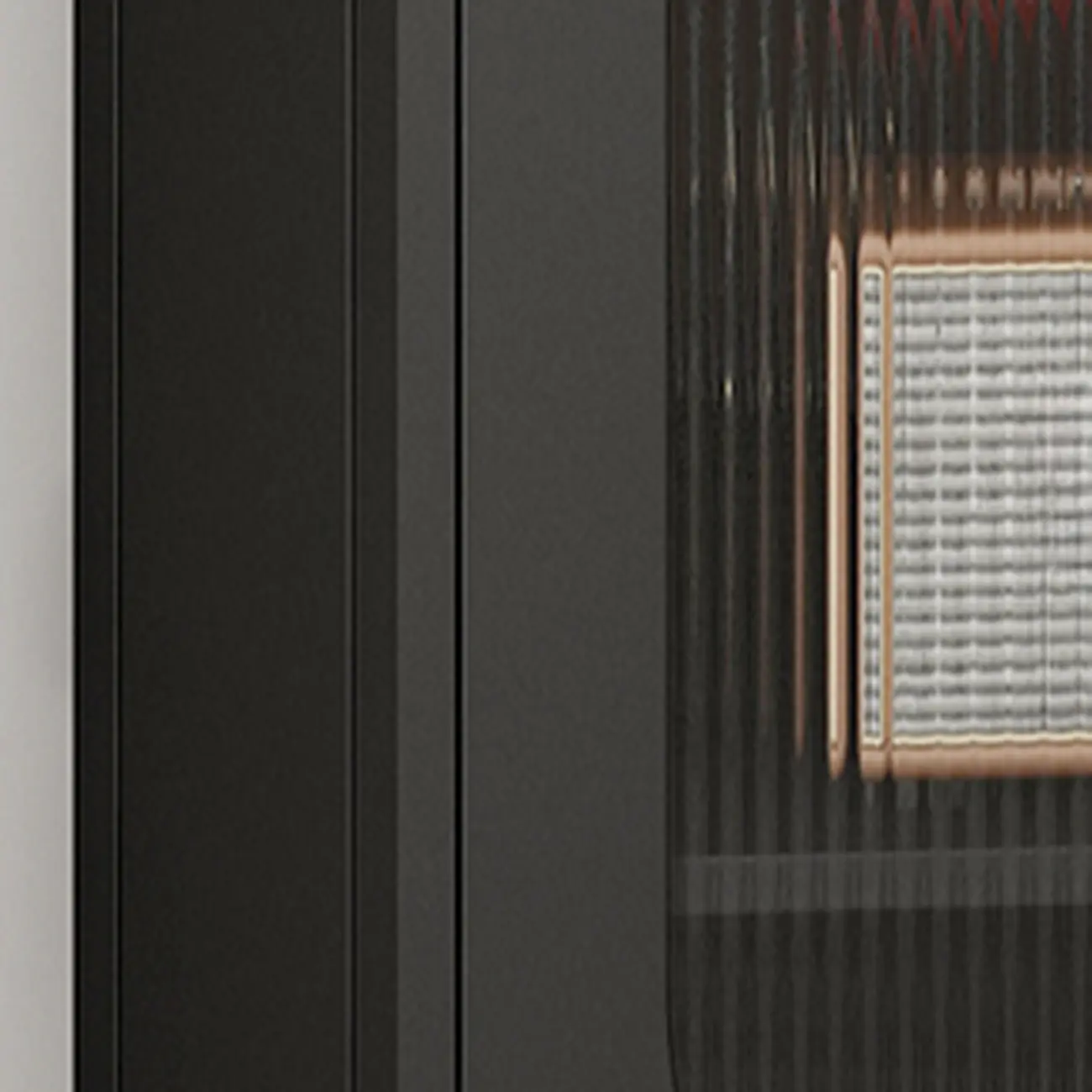 White 3 Legs Corner Cabinet with  Faux Marble Top & Iron Base Image - 14 | homeyfad