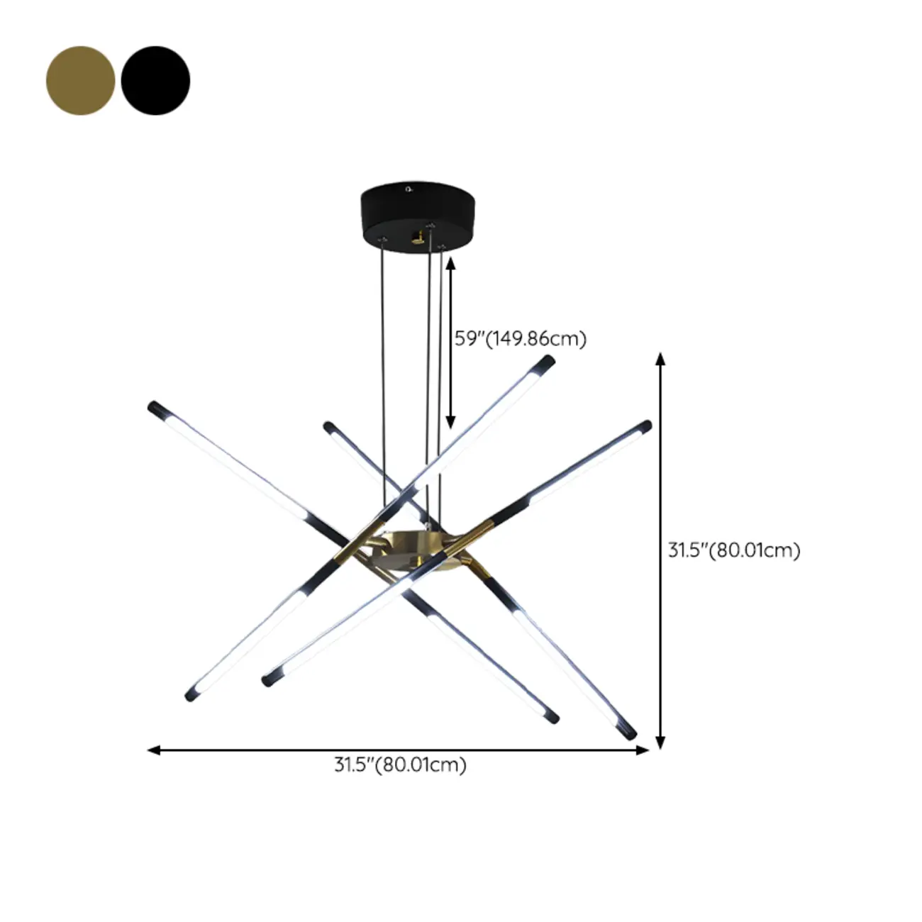 Modern LED Linear Chandelier with Adjustable Height Image - 19 | homeyfad