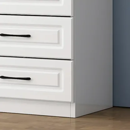 Multi Drawers White Wooden Cabinet with Soft Close for Home Image - 10