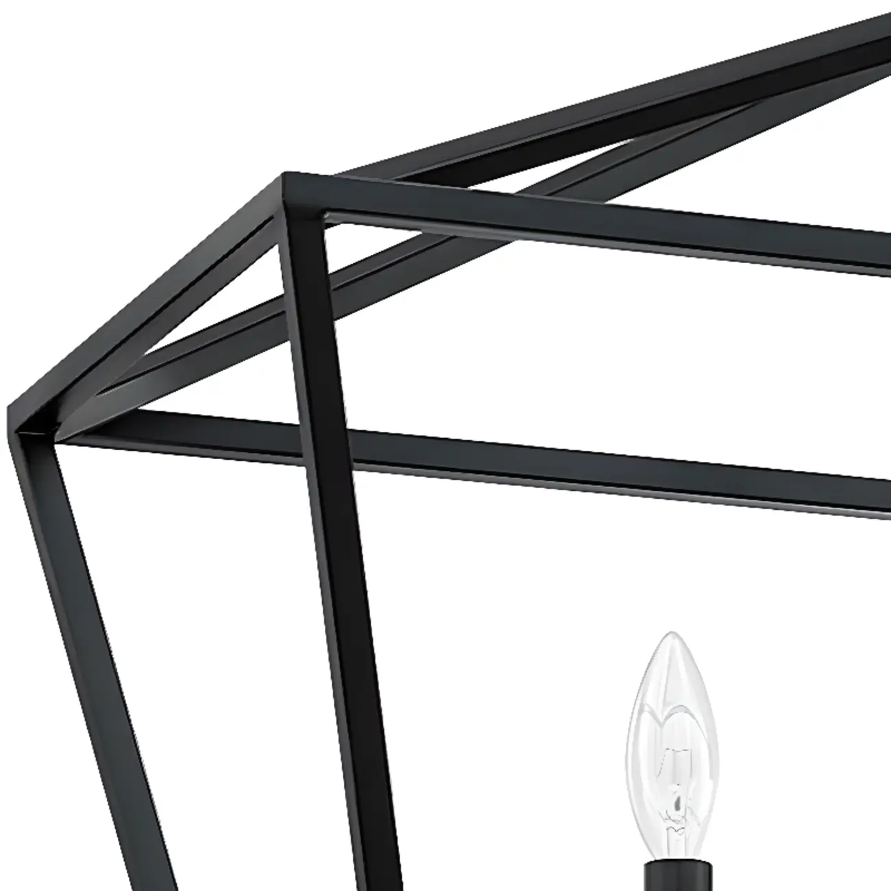 Industrial Black Cage Metal Chandelier for Home Decor Image - 9 | homeyfad