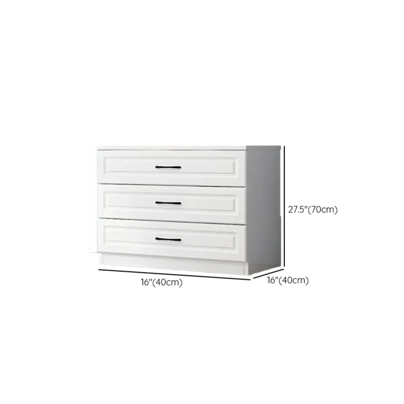Multi Drawers White Wooden Cabinet with Soft Close for Home #size