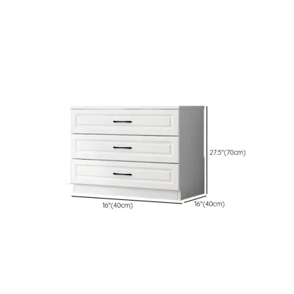 Multi Drawers White Wooden Cabinet with Soft Close for Home #size