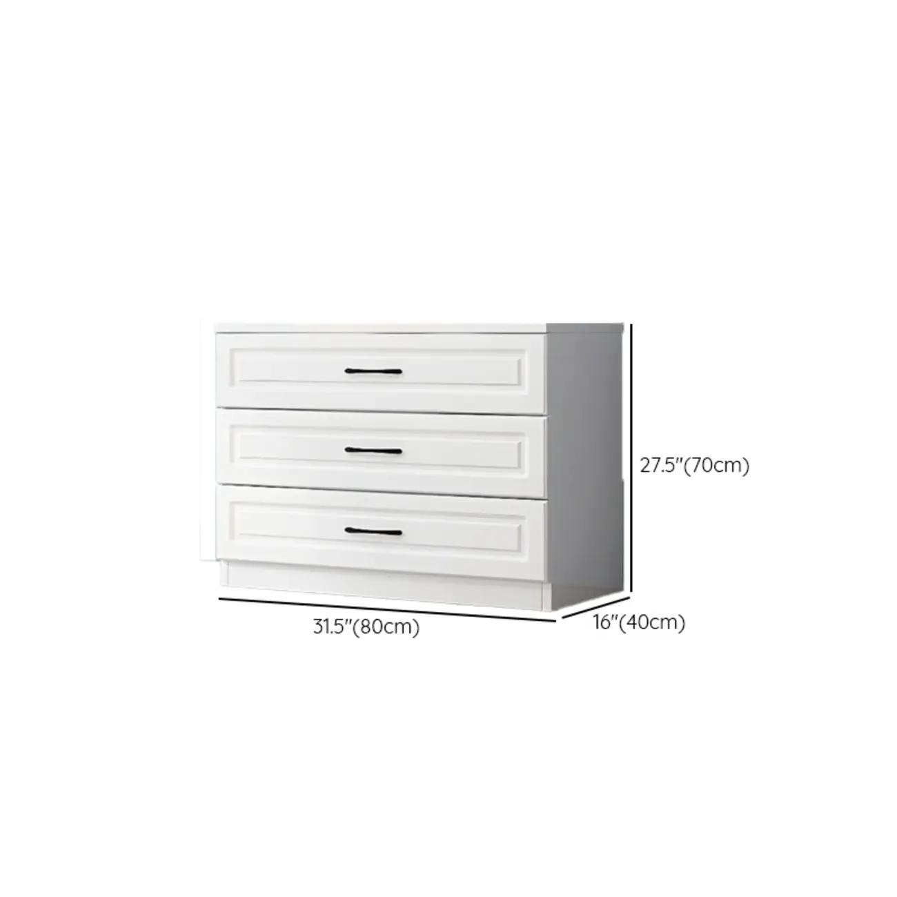 Multi Drawers White Wooden Cabinet with Soft Close for Home Image - 21 | homeyfad