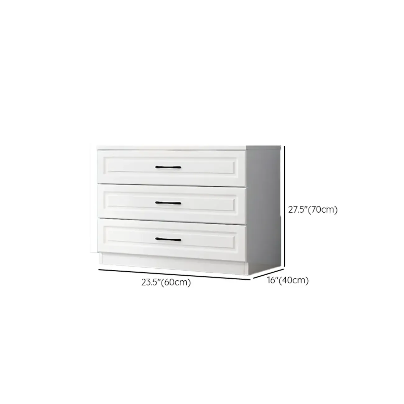 Multi Drawers White Wooden Cabinet with Soft Close for Home Image - 28