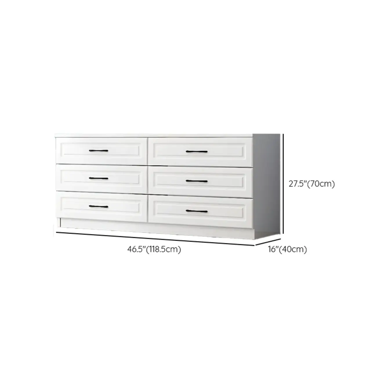 Multi Drawers White Wooden Cabinet with Soft Close for Home Image - 39 | homeyfad