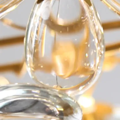 Modern Crystal Branch Chandelier with Adjustable Length Image - 10