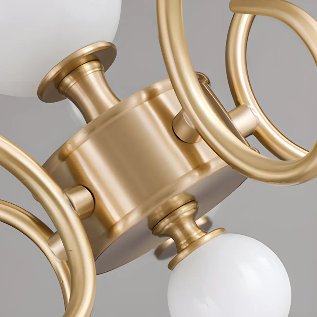 Vintage Gold Metal Candelabra Chandelier for Residential Use Image - 9 | homeyfad