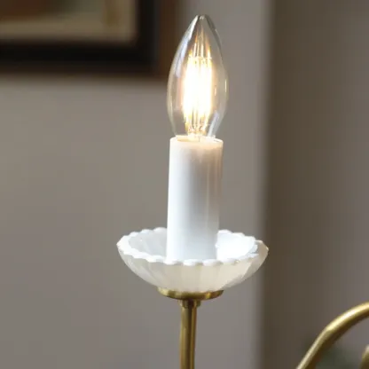 Vintage Gold Metal Candelabra Chandelier for Residential Use Image - 11