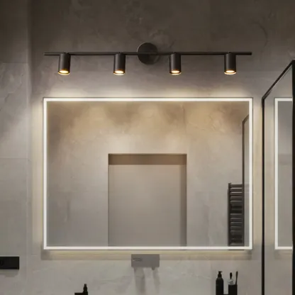 Modern Metal Vanity Light for Bathroom with Copper Shade  Image - 3