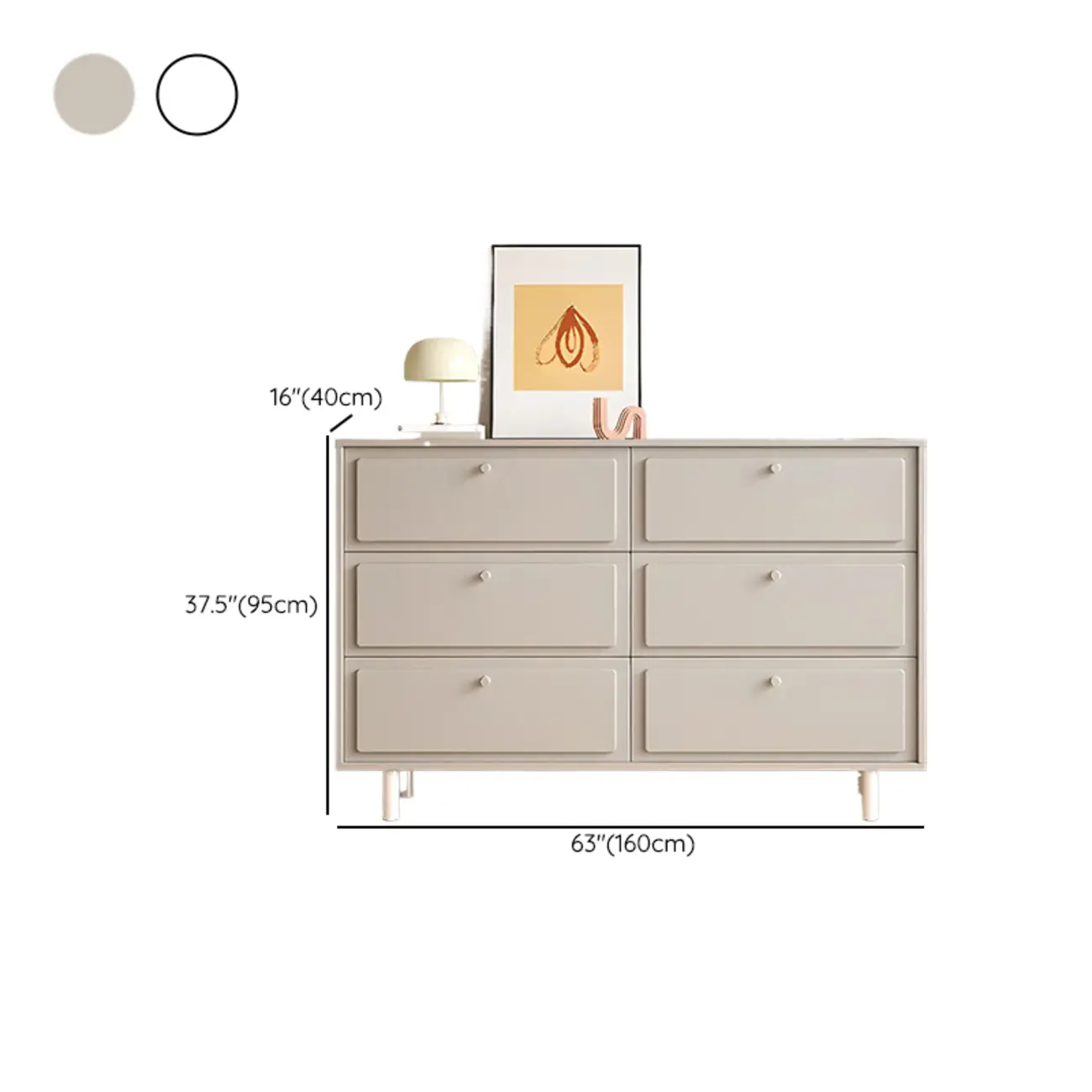 Dove Grey Wood Cabinet with Drawers for Living Room Storage Image - 29 | homeyfad