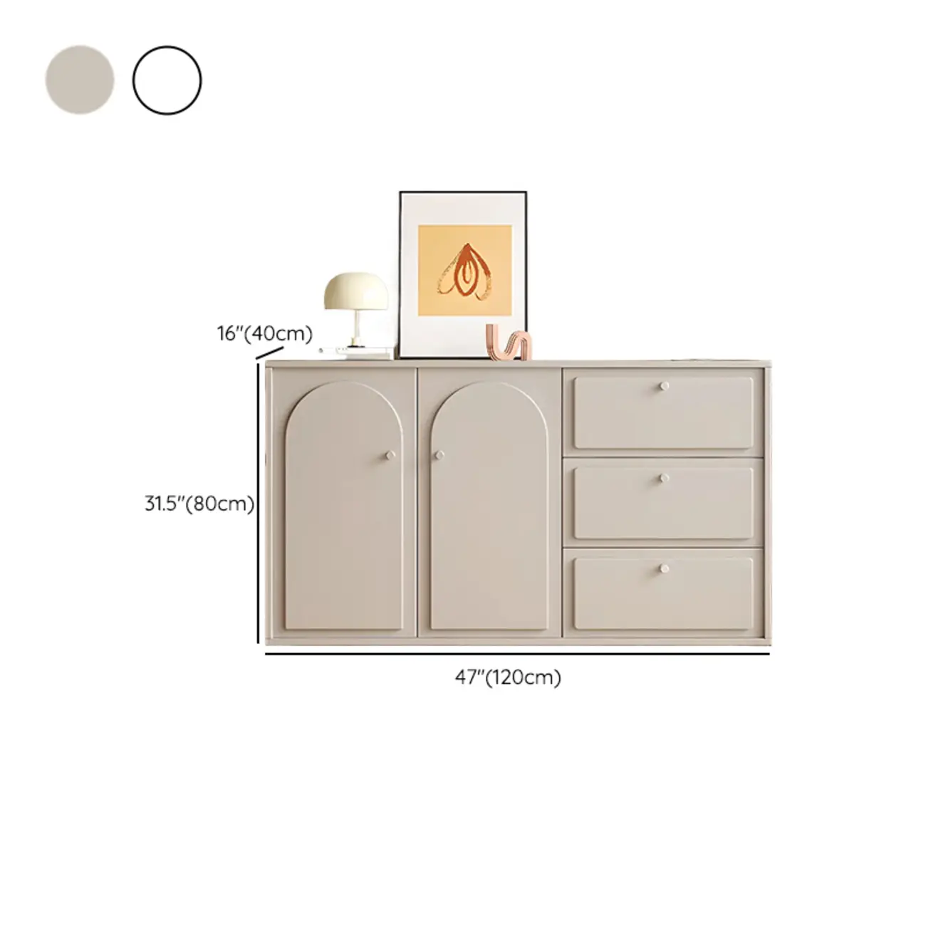 Dove Grey Wood Cabinet with Drawers for Living Room Storage Image - 31 | homeyfad