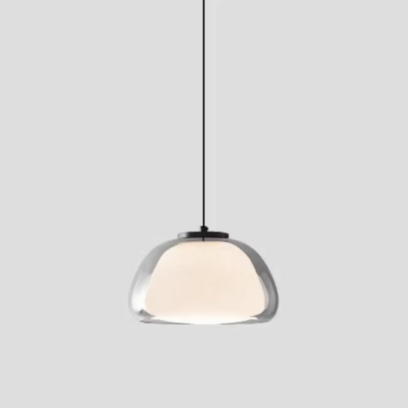 Nordic Jelly Milky Glass LED Pendant Lamp for Living Room Image - 5 | homeyfad