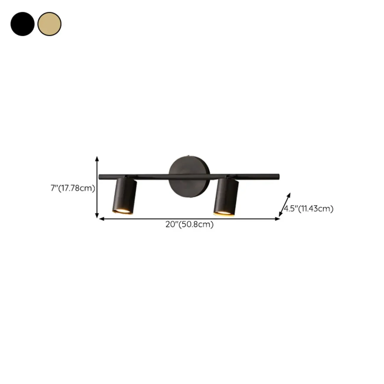 Modern Metal Vanity Light for Bathroom with Copper Shade  Image - 24