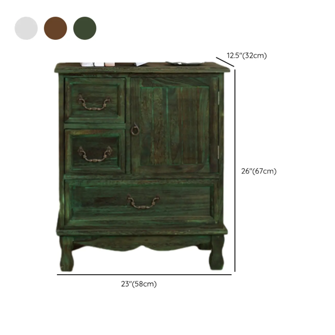 Rustic Wooden Yellow Storage Cabinet with Drawer Rings #size | homeyfad