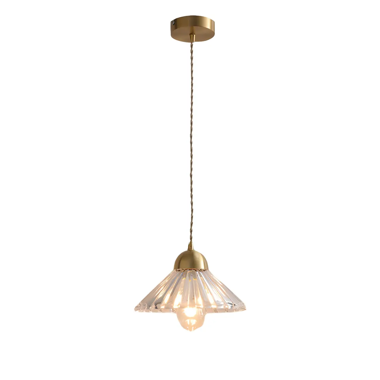 Modern Clear Glass Cluster Cone Pendant Light for Living Room Image - 8 | homeyfad