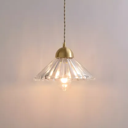 Modern Clear Glass Cluster Cone Pendant Light for Living Room Image - 9