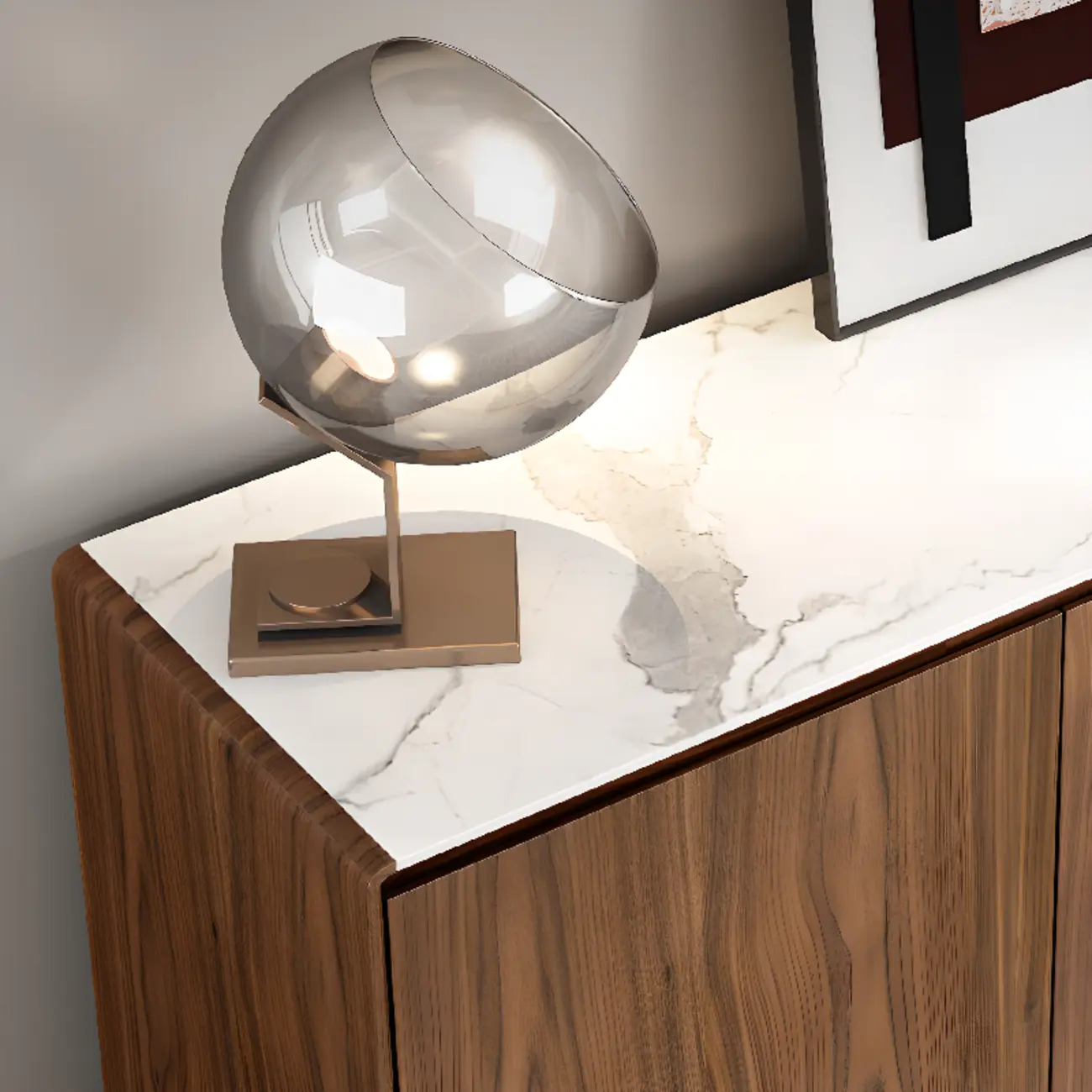 Wooden Accent Cabinet for with 3 Drawers & 2 Enclosed Doors Image - 10 | homeyfad