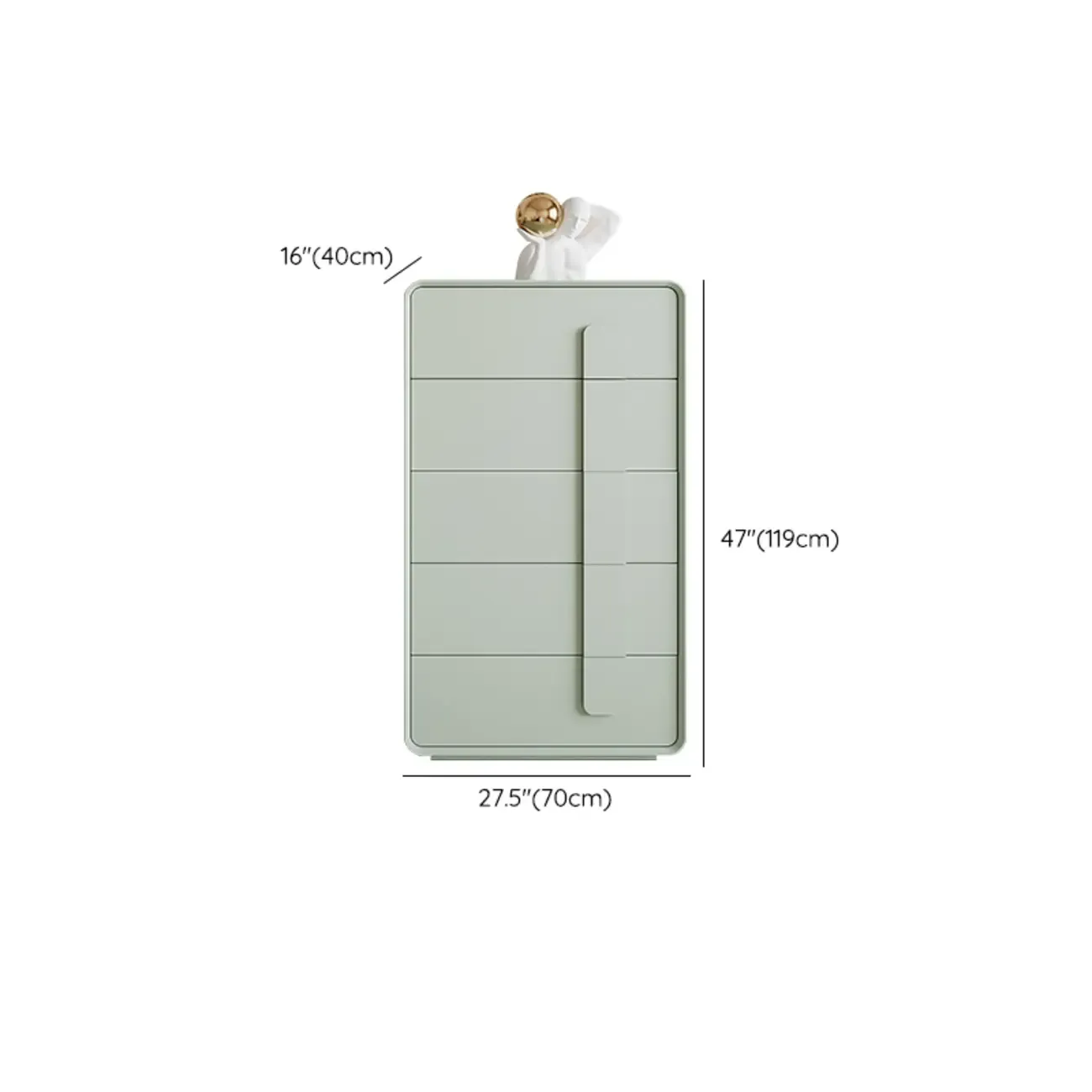 Modern Green Storage Cabinet with Different Size for Indoor Image - 14