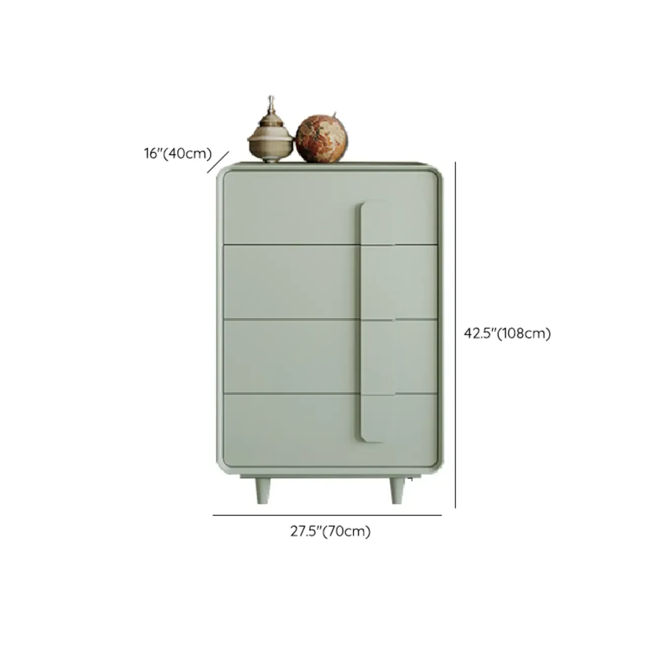 Modern Green Storage Cabinet with Different Size for Indoor Image - 16