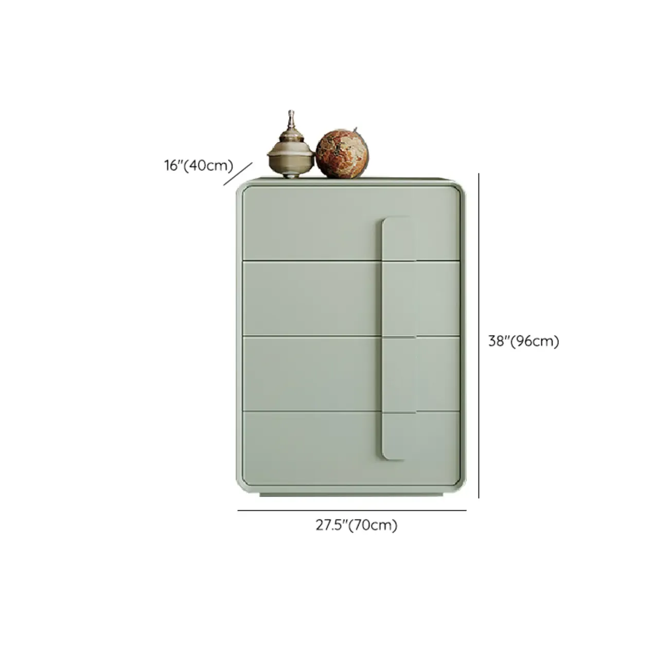 Modern Green Storage Cabinet with Different Size for Indoor Image - 17