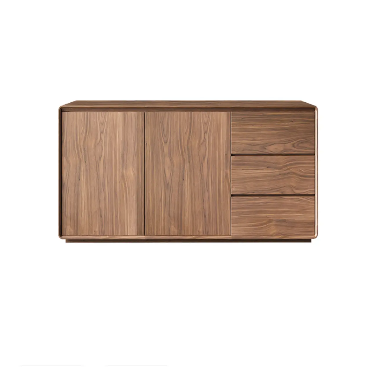 Large Cocoa Wooden Storage Cabinet with Drawers & Doors Image - 5 | homeyfad