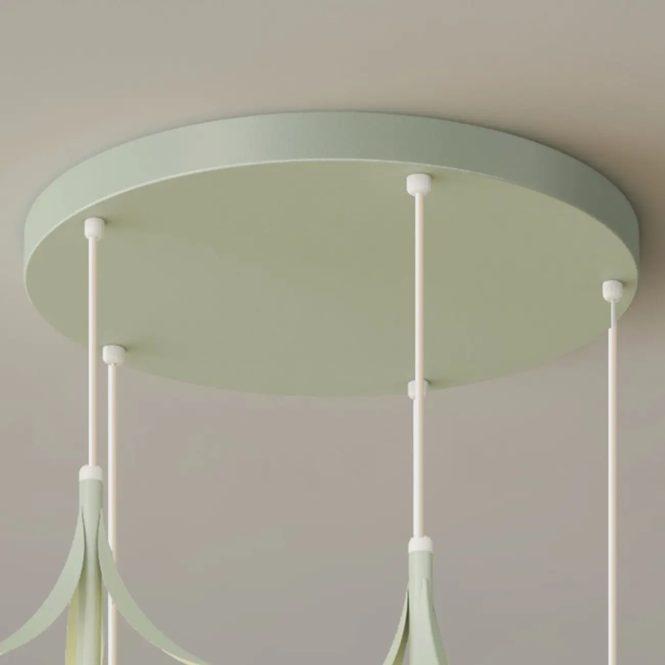 Elegant White Glass Floral LED Pendant Light for Living Room Image - 17 | homeyfad