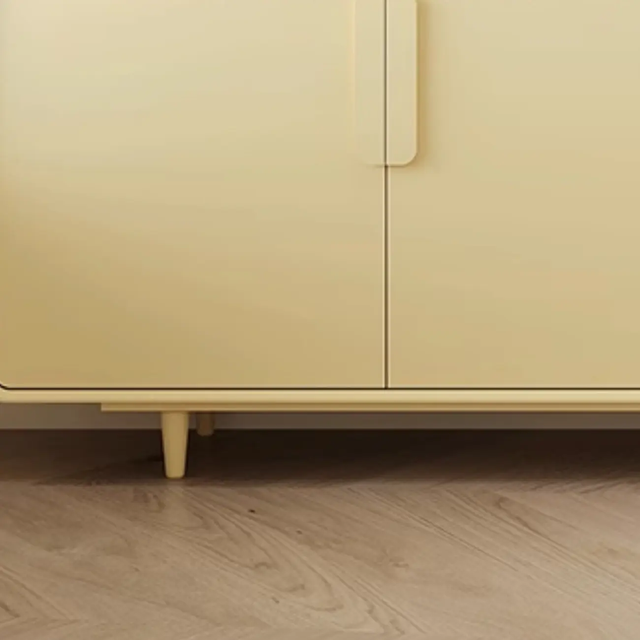 Composite Wood Green Storage Cabinet with Minimalist Style Image - 8 | homeyfad