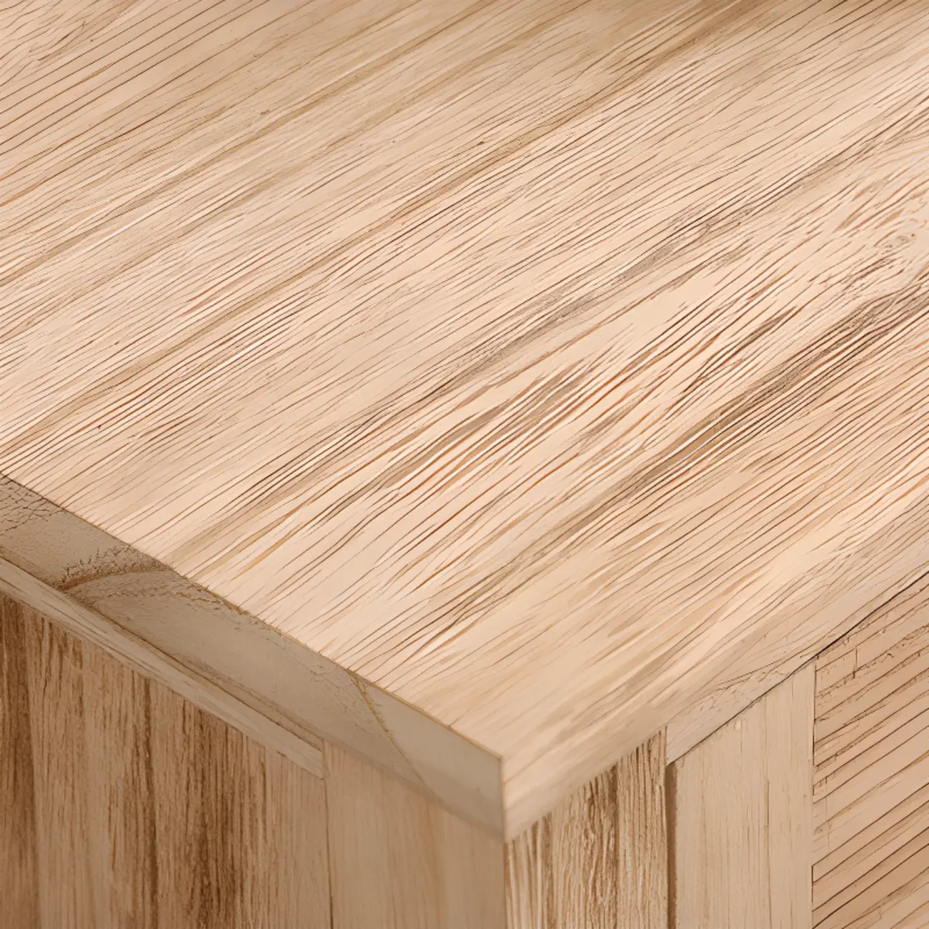 Tropical Solid Wood Storage Cabinet with Drawers for Entryway Image - 10 | homeyfad