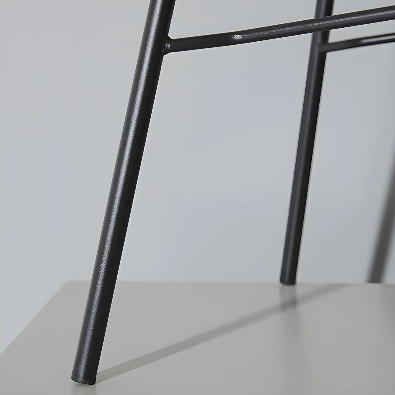 Vintage Leather Bar Stool with Low Backrest and Footrest Image - 18 | homeyfad