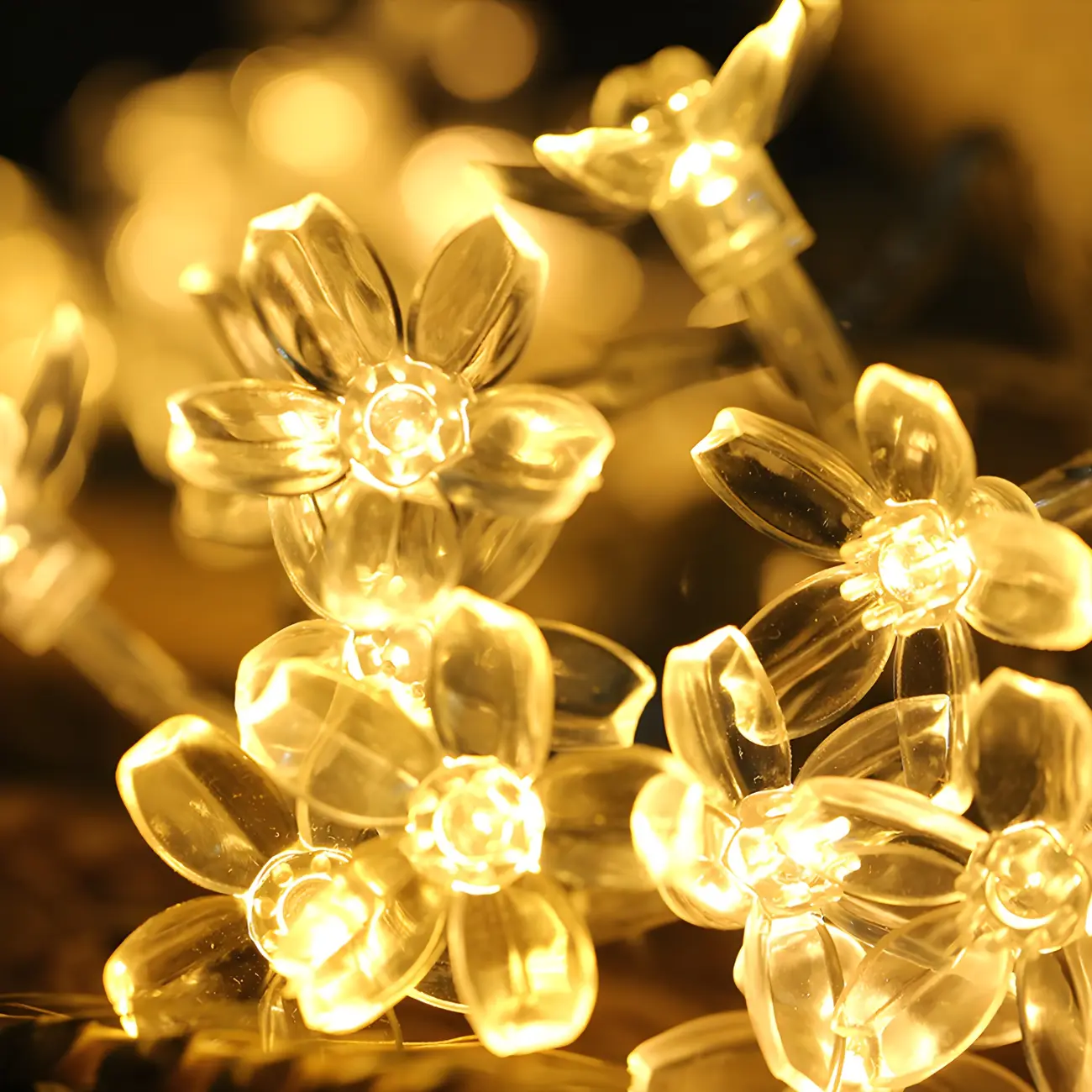 Romantic Clear Cherry Blossom LED String Lights Image - 2 | homeyfad