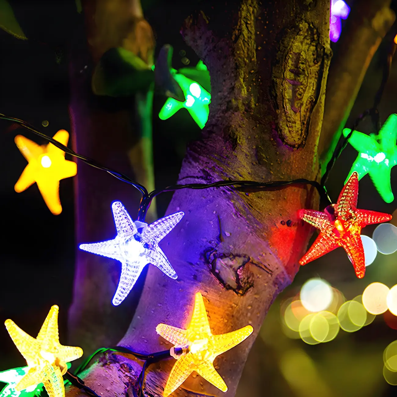 Starfish Solar LED String Lights for Garden Decorating Image - 1 | homeyfad